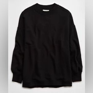 Aerie Getaway Sweatshirt in True Black
